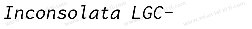 Inconsolata LGC字体转换